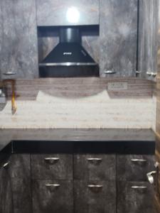 Kitchen Image of 1000 Sq.ft 2 BHK Apartment / Flat for rent in Satyam The Palm Residency, Mahalgaon Gwalior for Rs. 22000