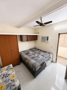 Bedroom Image of 500 Sq.ft 1 RK Builder Floor for rent in Lajpat Nagar New Delhi for Rs. 14500