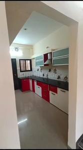 Kitchen Image of 1200 Sq.ft 3 BHK Independent House for rent in Sarthak Galaxy, Rau Indore for Rs. 18000