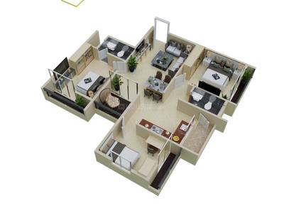 Image of 1050 Sq.ft 2 BHK Apartment / Flat for sale in Panjari farm, Nagpur for Rs. 3900000