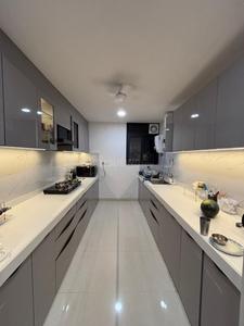 Kitchen Image of 1960 Sq.ft 3 BHK Apartment / Flat for rent in Manglam 14 Woodland Park, Mansarovar Jaipur for Rs. 55000