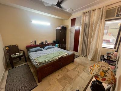 Bedroom Image of 800 Sq.ft 2 BHK Builder Floor for rent in Gulmohar Park New Delhi for Rs. 42000