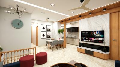 Living Room Image of 2550 Sq.ft 3 BHK Apartment / Flat for rent in Vinayak Courtyard , PDPU Road Gandhinagar for Rs. 49000