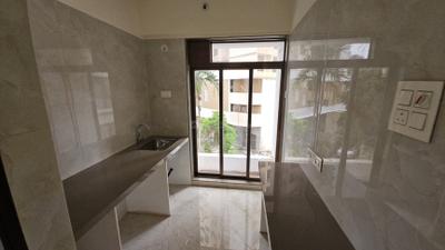 Kitchen Image of 710 Sq.ft 1 BHK Apartment / Flat for sale in Sarang Pillars Bellview, Ulwe Navi Mumbai for Rs. 6800000
