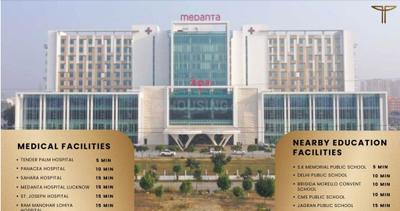 Image of 3461 Sq.ft 5 BHK Apartment / Flat for sale in Eldeco Trinity, Gomti Nagar, Lucknow for Rs. 36300000
