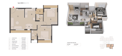 Image of 1470 Sq.ft 3 BHK Apartment / Flat for sale in Pacifica Amara, Sanathal, Ahmedabad for Rs. 6800000