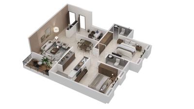 Image of 1400 Sq.ft 2.5 BHK Apartment / Flat for sale in Kwality Vrindavan Heights Phase III, Hadapsar, Pune for Rs. 12800000