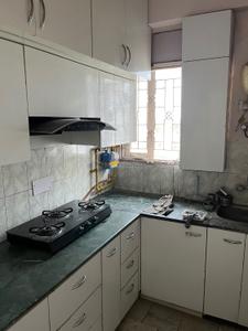 Kitchen Image of 685 Sq.ft 1 BHK Apartment / Flat for rent in Eldeco Garden Estate, Rai Purwa Kanpur for Rs. 18000