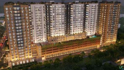Image of 877 Sq.ft 2 BHK Apartment / Flat for sale in Elevate At Godrej Se7en, Hanspukuria, Kolkata for Rs. 5800000