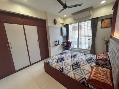 Bedroom Image of 1250 Sq.ft 3 BHK Apartment / Flat for rent in Ashar Sapphire, Thane West Thane for Rs. 65000