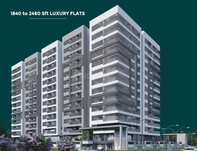 Image of 1840 Sq.ft 3 BHK Apartment / Flat for sale in Sravya The Bilwa, Chandanagar, Hyderabad for Rs. 13340000