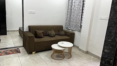 Living Room Image of 650 Sq.ft 1 BHK Builder Floor for rent in Bulandshahr Indore for Rs. 16000