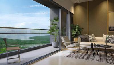 Balcony Image of 2018 Sq.ft 3 BHK Apartment / Flat for sale in Godrej Bayview, Vashi Navi Mumbai for Rs. 49000000