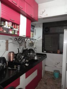Kitchen Image of 850 Sq.ft 2 BHK Apartment / Flat for rent in Kopar Khairane Navi Mumbai for Rs. 40000