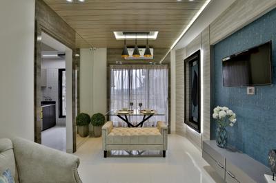 Living Room Image of 615 Sq.ft 1 BHK Apartment / Flat for sale in Symphony Bldg No 4 Type D E E1 Wing A B And C, Boisar Mumbai for Rs. 1788000