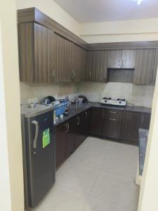 Kitchen Image of 500 Sq.ft 1 BHK Apartment / Flat for rent in Amrapali Village II, Indirapuram Ghaziabad for Rs. 13000