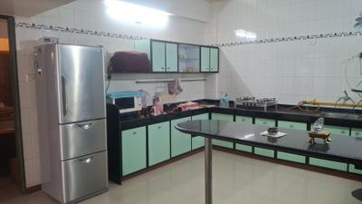 Kitchen Image of 1700 Sq.ft 4 BHK Apartment / Flat for sale in Sheladia Pushpavan Apartments, Bodakdev Ahmedabad for Rs. 24100000
