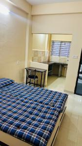 Bedroom Image of 600 Sq.ft 1 RK Builder Floor for rent in Indra Puri Colony Indore for Rs. 10000