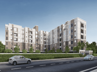 Image of 941 Sq.ft 2 BHK Apartment / Flat for sale in DAC Napa Valley, Ottiyambakkam, Chennai for Rs. 6400000