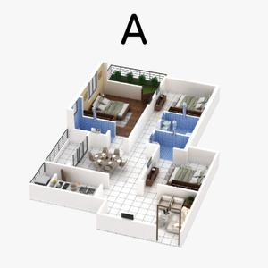 Image of 1053 Sq.ft 3 BHK Apartment / Flat for sale in Tapoban Park View Residency, Bamunara, Durgapur for Rs. 3756000