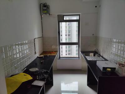 Kitchen Image of 715 Sq.ft 1 BHK Apartment / Flat for rent in Haware Dahlia Bldg A D And E, Kasarvadavali Thane for Rs. 16411