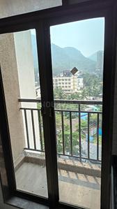 Balcony Image of 1050 Sq.ft 2 BHK Apartment / Flat for rent in National Trinity Paradise Phase 1, Shilphata Thane for Rs. 17500