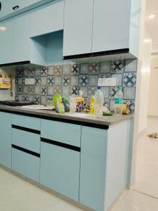Kitchen Image of 1700 Sq.ft 3 BHK Apartment / Flat for rent in Purvanchal PMO Apartments, Sector 62 Noida for Rs. 36000
