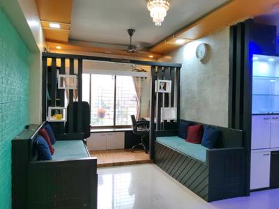 Living Room Image of 540 Sq.ft 1 BHK Apartment / Flat for rent in Larkins Nest, Kasarvadavali Thane for Rs. 20000