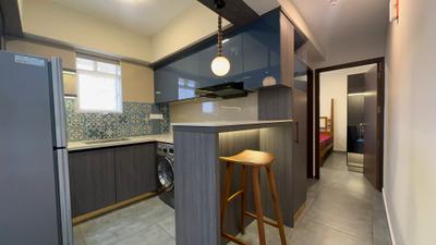Kitchen Image of 552 Sq.ft 1 BHK Apartment / Flat for rent in Eroor Kochi for Rs. 35000