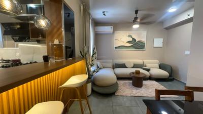Living Room Image of 850 Sq.ft 2 BHK Apartment / Flat for rent in Eroor Kochi for Rs. 50000