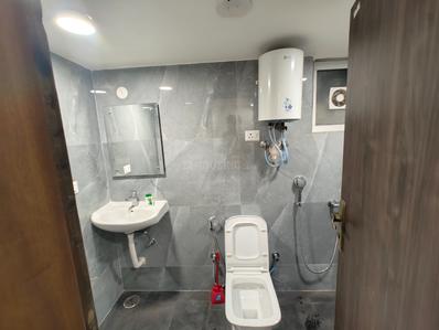 Bathroom Image of 300 Sq.ft 1 RK Builder Floor for rent in Lajpat Nagar New Delhi for Rs. 36000