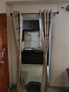 Kitchen Image of 646 Sq.ft 1 BHK Apartment / Flat for rent in Applewoods Satyesh Residency, Shela Ahmedabad for Rs. 19000