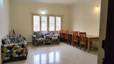 Living Room Image of 1050 Sq.ft 2 BHK Apartment / Flat for rent in Indira Nagar Bengaluru for Rs. 58000
