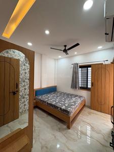 Bedroom Image of 950 Sq.ft 1 BHK Builder Floor for rent in Scheme 78 Indore for Rs. 19000