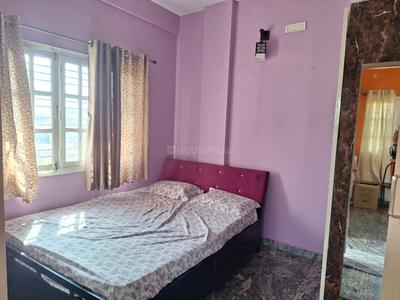 Bedroom Image of 600 Sq.ft 1 BHK Builder Floor for rent in Hulimavu Bengaluru for Rs. 21000