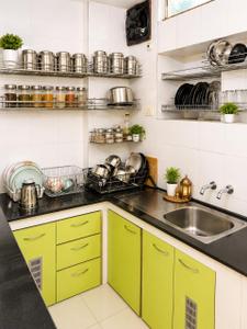 Kitchen Image of 2600 Sq.ft 3 BHK Apartment / Flat for rent in Banjara View Apartment, Banjara Hills Hyderabad for Rs. 100000