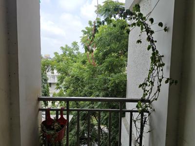Balcony Image of 1650 Sq.ft 3 BHK Apartment / Flat for rent in Samanvay Saptarshi, Manjalpur Vadodara for Rs. 25000