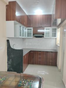 Kitchen Image of 1100 Sq.ft 2 BHK Builder Floor for rent in Raj Minal Residency, Ayodhya Bypass Bhopal for Rs. 25000