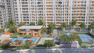 Image of 995 Sq.ft 2 BHK Apartment / Flat for sale in K Shire Wing A B C D, Punawale, Pune for Rs. 8900000