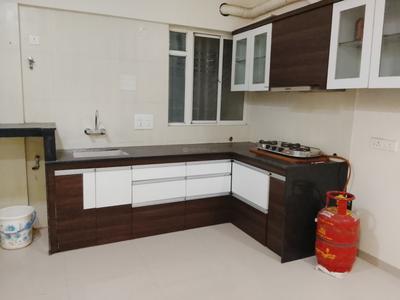 Kitchen Image of 750 Sq.ft 2 BHK Apartment / Flat for rent in JKG Purvarang, Wagholi Pune for Rs. 20000