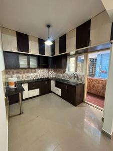 Kitchen Image of 1850 Sq.ft 3 BHK Builder Floor for rent in Murugeshpalya Bengaluru for Rs. 55000