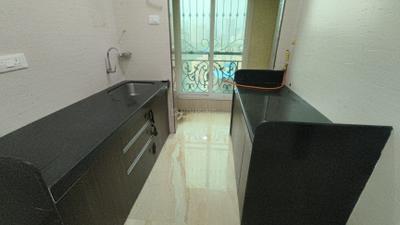 Kitchen Image of 580 Sq.ft 1 BHK Apartment / Flat for rent in Siddhi Highland Springs, Thane West Thane for Rs. 27000