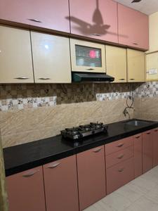 Kitchen Image of 1000 Sq.ft 3 BHK Apartment / Flat for rent in Poddar Samruddhi Evergreens, Badlapur East Badlapur for Rs. 11000