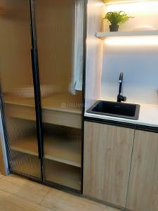 Kitchen Image of 400 Sq.ft 1 RK Studio for sale in Starwing Trilive Moral Tower B, Andheri East Mumbai for Rs. 7000000
