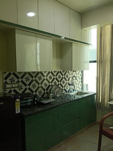 Kitchen Image of 500 Sq.ft 1 RK Apartment / Flat for rent in Thanisandra Bengaluru for Rs. 20000
