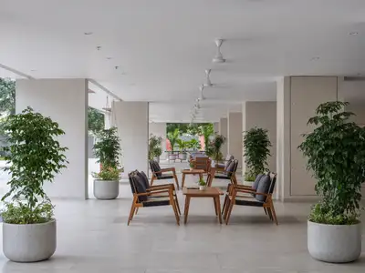 Balcony Image of 905 Sq.ft 2 BHK Apartment / Flat for rent in Adani Ikaria, Shantigram Ahmedabad for Rs. 80000