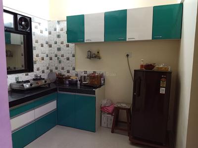 Kitchen Image of 405 Sq.ft 1 RK Apartment / Flat for sale in Qualcon Green Meadows, Shirdhon Navi Mumbai for Rs. 2500000