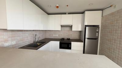 Kitchen Image of 1100 Sq.ft 2 BHK Apartment / Flat for rent in Supertech Supernova, Sector 94 Noida for Rs. 55000