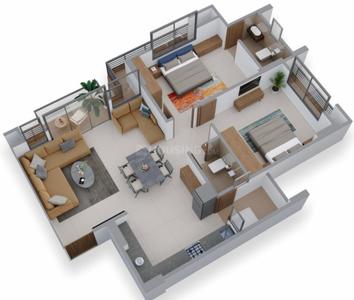 Image of 1461 Sq.ft 2 BHK Apartment / Flat for sale in Suramya Heights, Sanand, Ahmedabad for Rs. 4200000