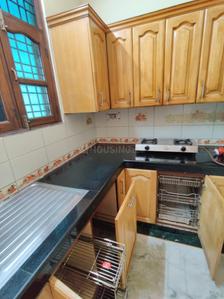 Kitchen Image of 500 Sq.ft 1 BHK Builder Floor for rent in Palam Vihar Gurgaon for Rs. 25000
